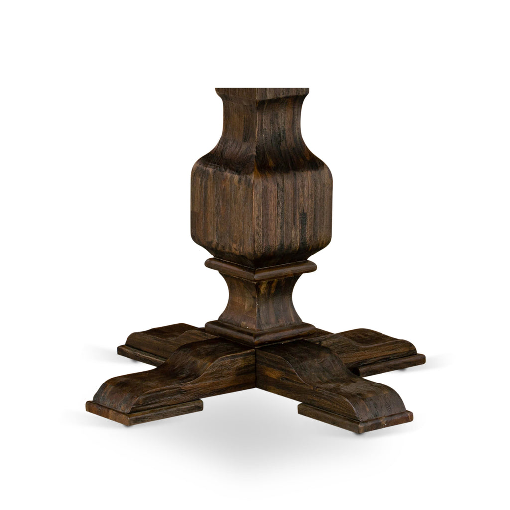 East West Furniture 003-07-P Dining Pedestal with 2 Shelves