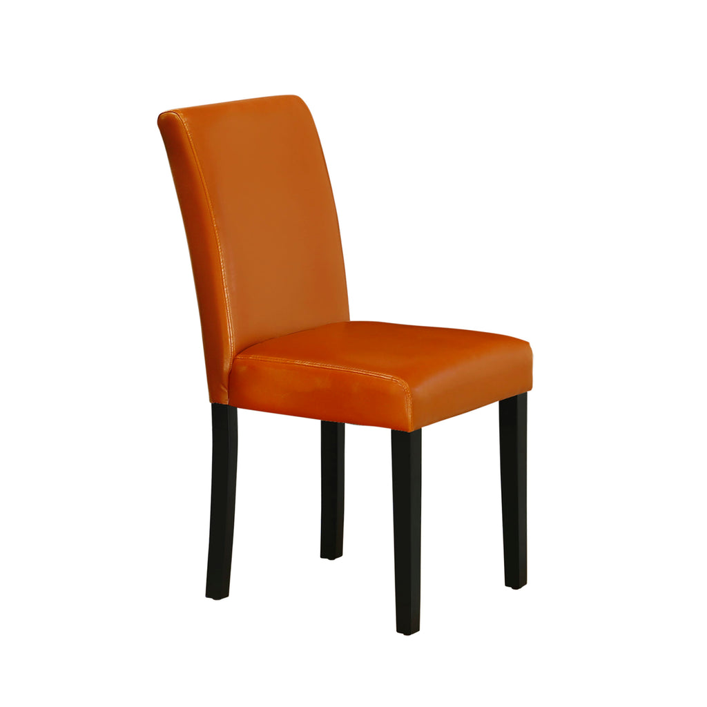 5-Piece Dining Ensemble WEAB5-B3C-L7 with Leaf Extension Table & Baked Bean Upholstered Chairs