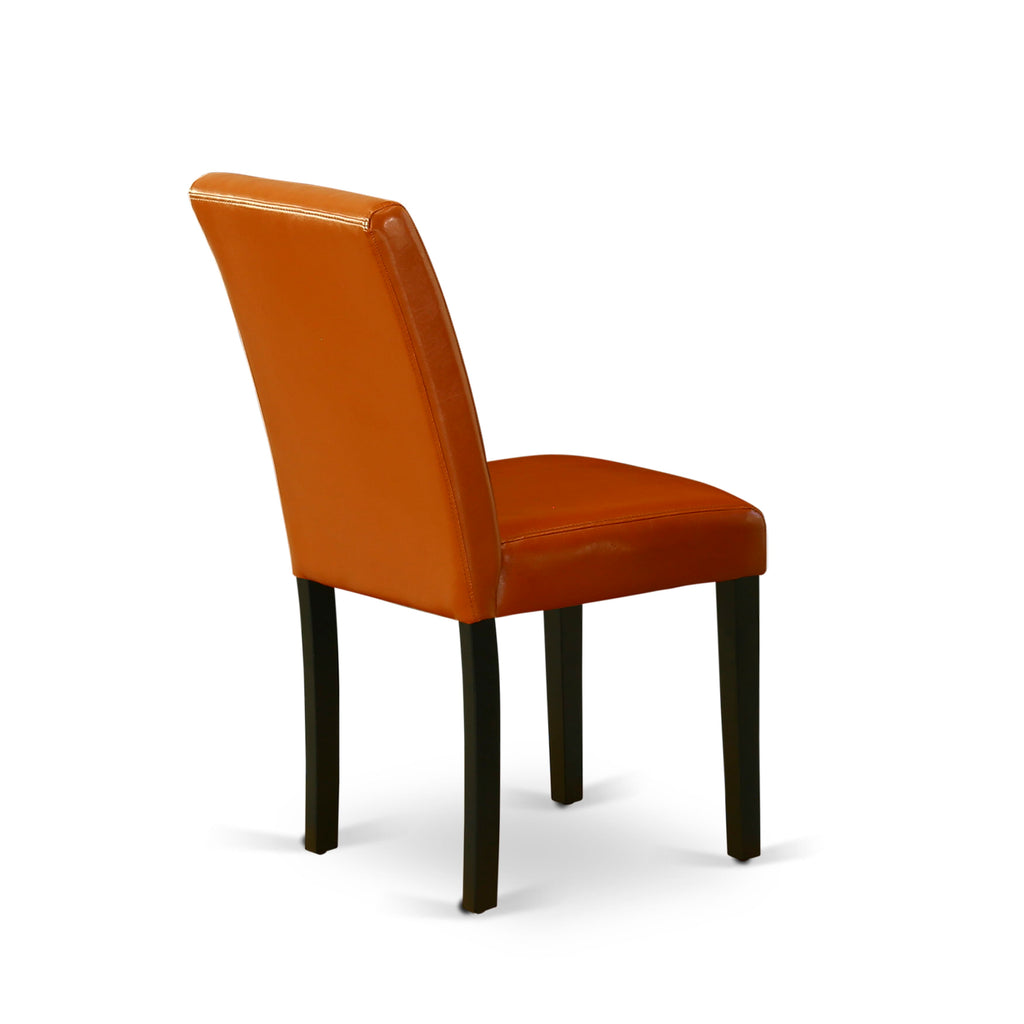 5-Piece Dining Ensemble WEAB5-B3C-L7 with Leaf Extension Table & Baked Bean Upholstered Chairs
