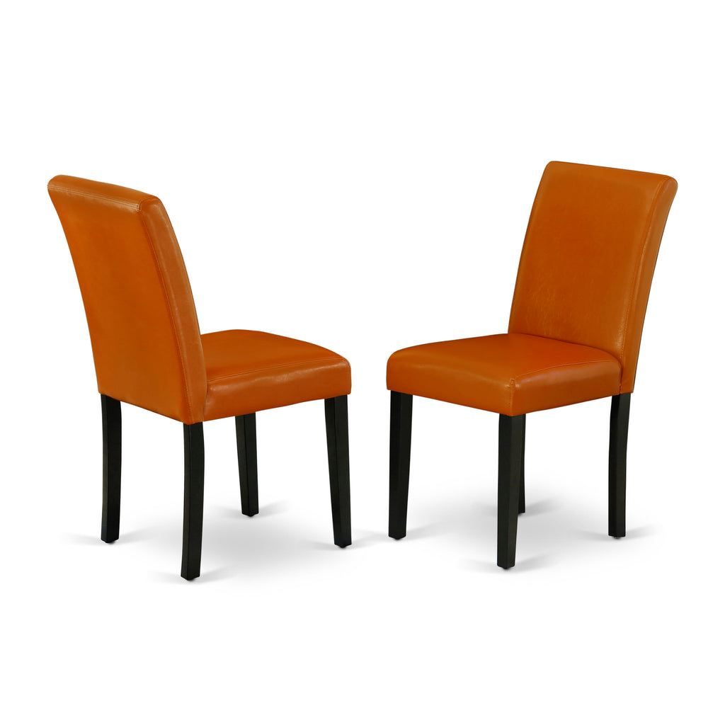 5-Piece Dining Ensemble WEAB5-B3C-L7 with Leaf Extension Table & Baked Bean Upholstered Chairs