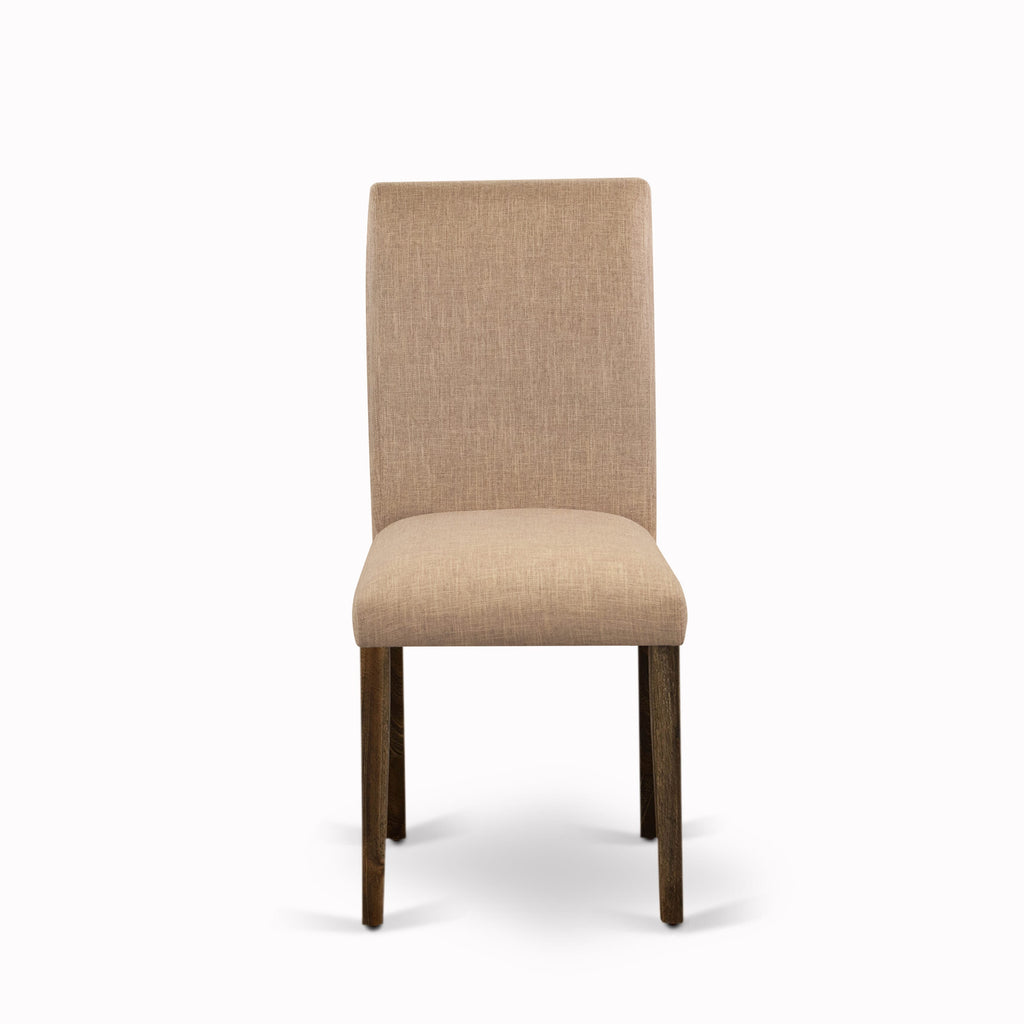 X726ADOLV-H 7 Piece Dining Ensemble with Rectangular Table & Elegant Parson Chairs in Multi-Toned Fabric