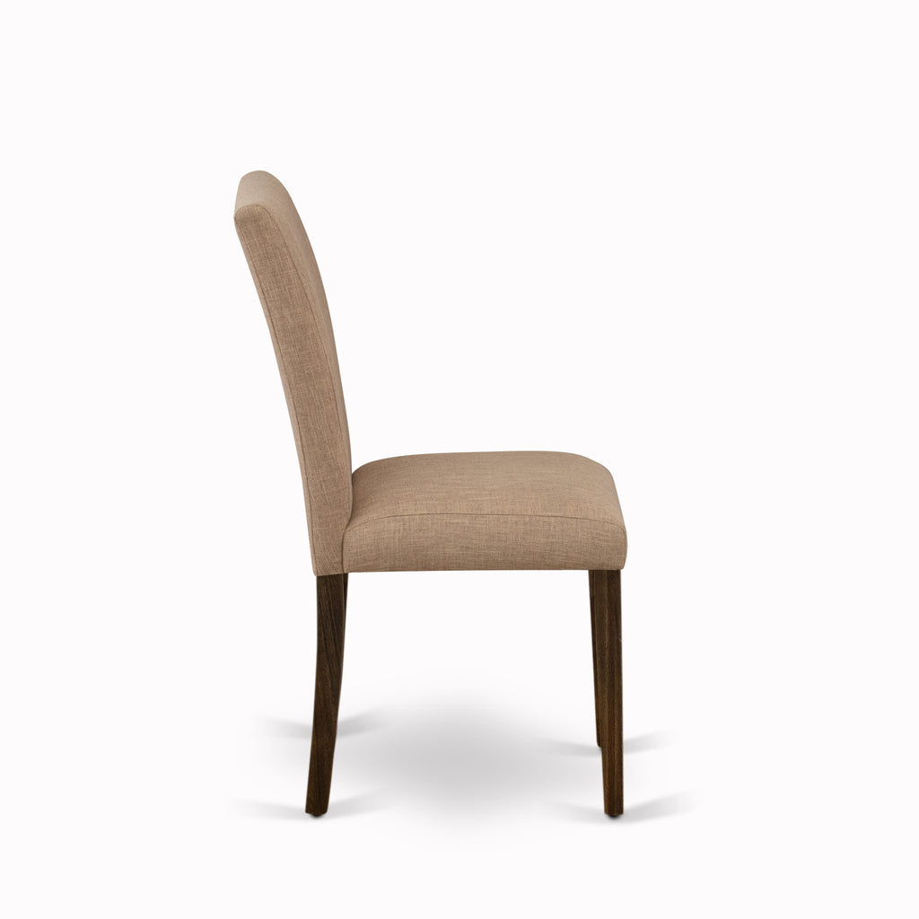 X726ADOLV-H 7 Piece Dining Ensemble with Rectangular Table & Elegant Parson Chairs in Multi-Toned Fabric