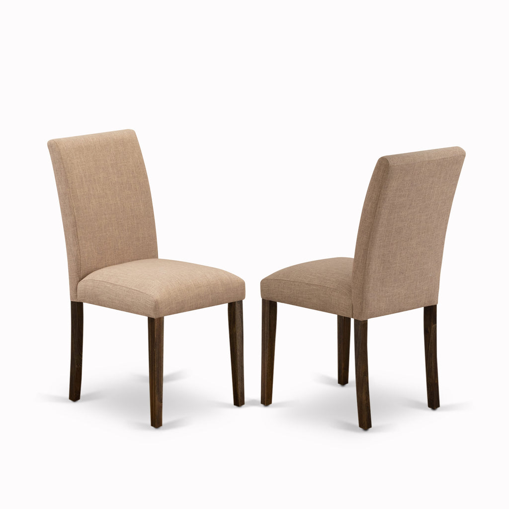 X726ADOLV-H 7 Piece Dining Ensemble with Rectangular Table & Elegant Parson Chairs in Multi-Toned Fabric