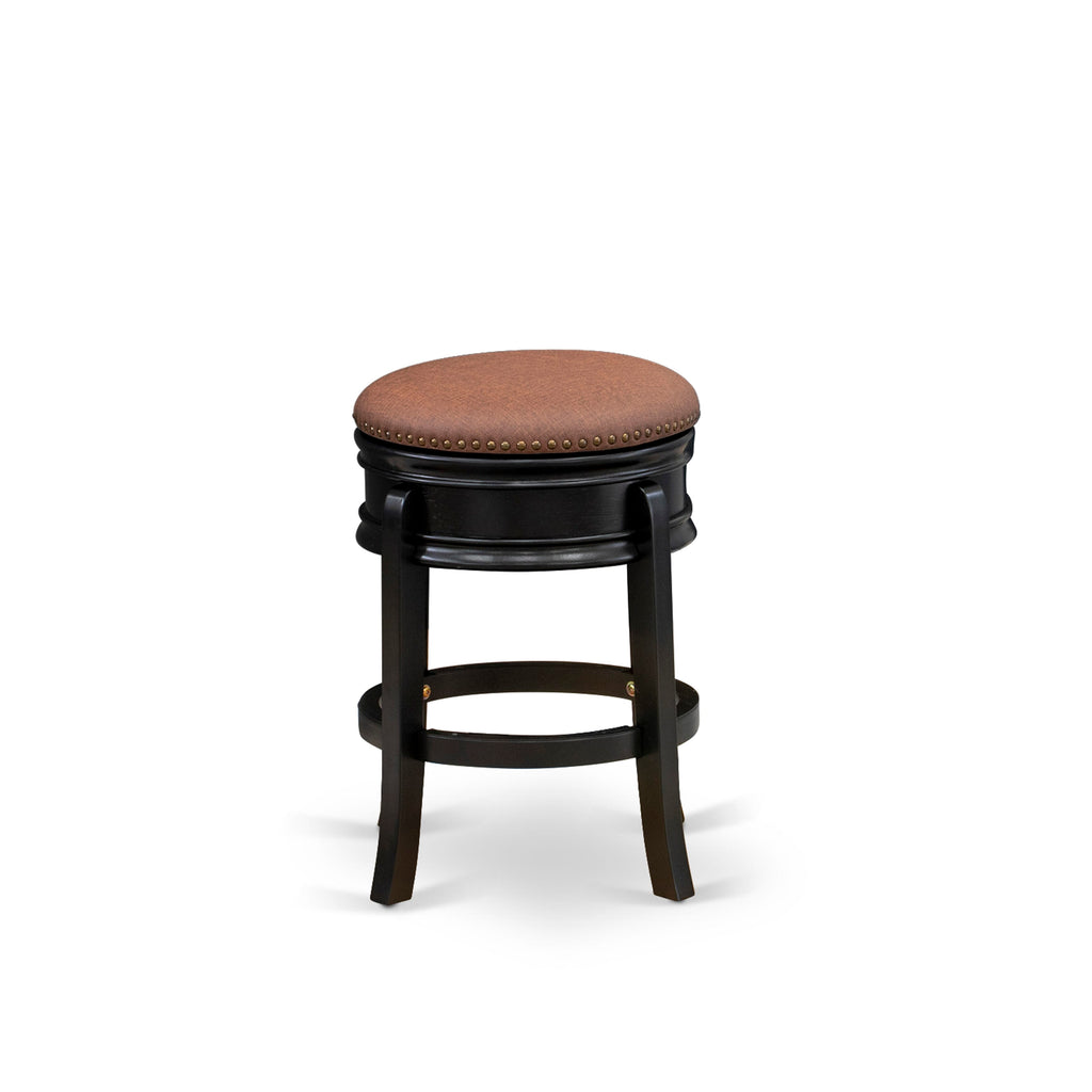 Amherst Collection AMS02C-BGN Stylish Counter Barstool in Brown Roast Leather for Chic Settings, 24 Tall