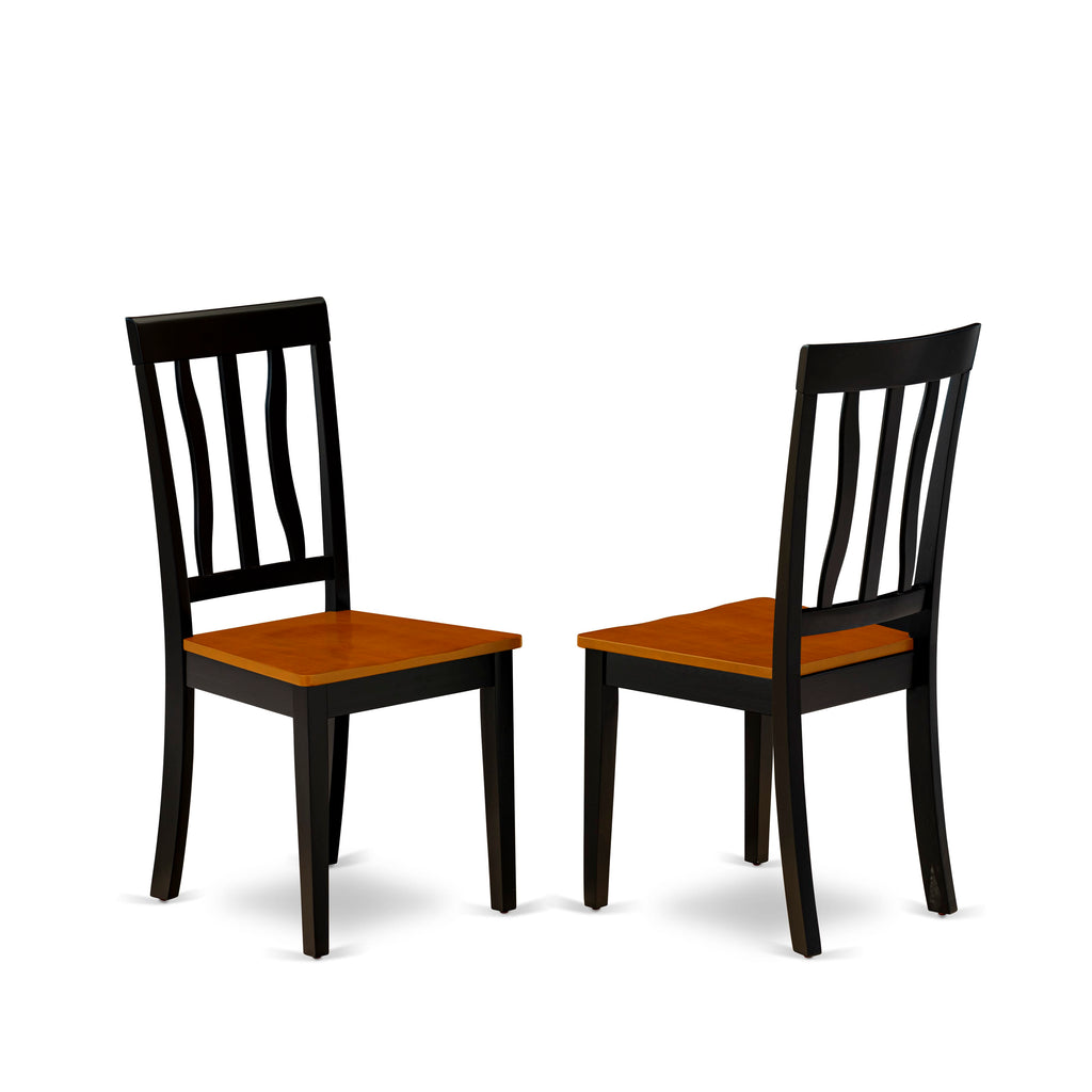 Elegance DOAN5-FBD-8 5 Piece Dining Set for Four Butterfly Leaf Table & Dinette Chairs, 42x78