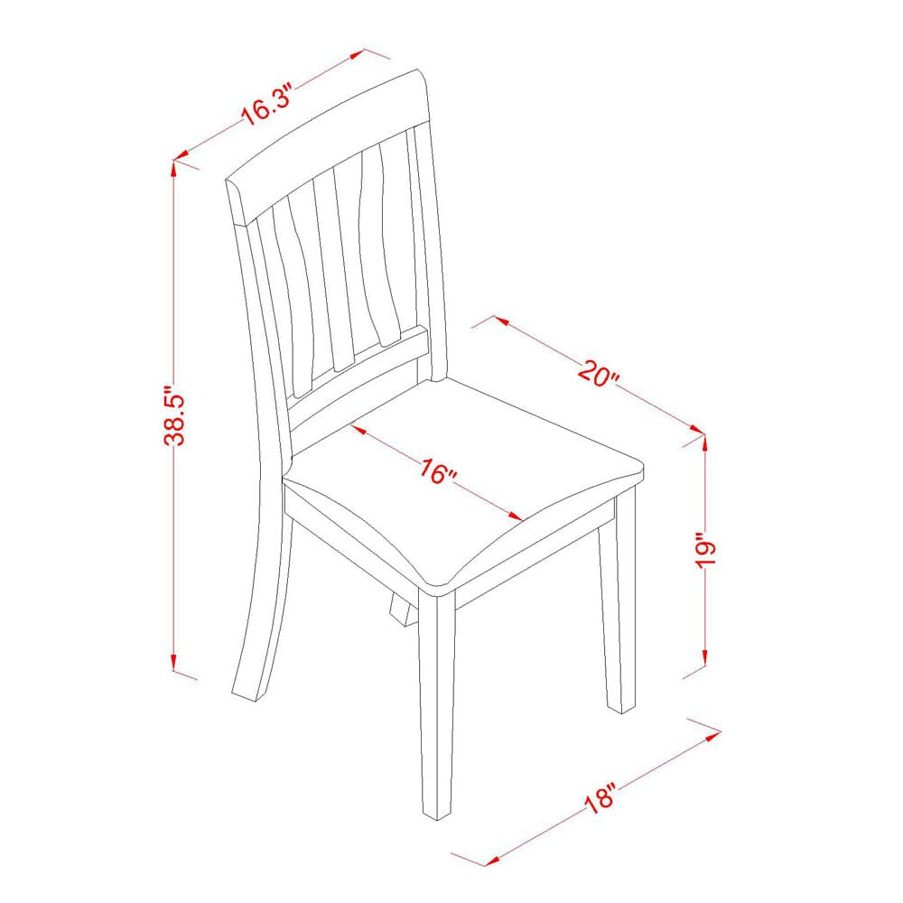 CAAN6-XDR-1 - 6 Piece Dining Ensemble Rectangular Table, Linen Chairs, & Bench, 36x60, Cappuccino