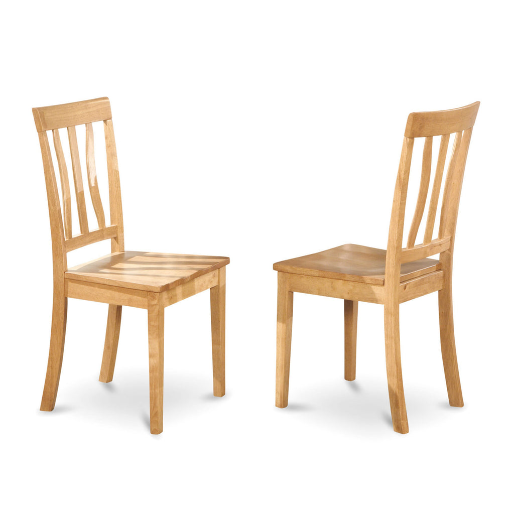 CAAN5-PFM-Z 5-Piece Oak Set with Modern Table & 4 Chairs - Rectangle Dining Furniture Ensemble