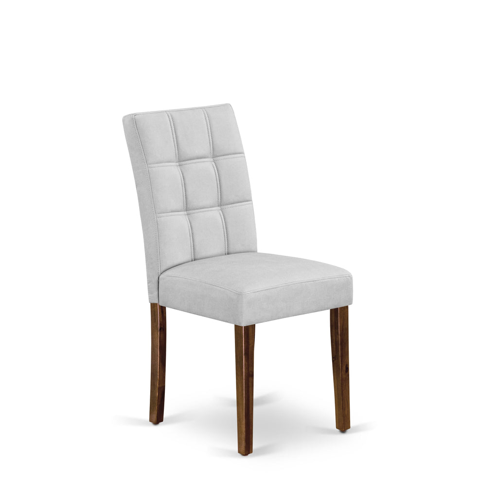 Refined Dining Collection X07AS-60Q-53 - 9-Piece Expanding Set with Rectangular Table, Elegant Chairs & Bench in Antique Walnut Finish
