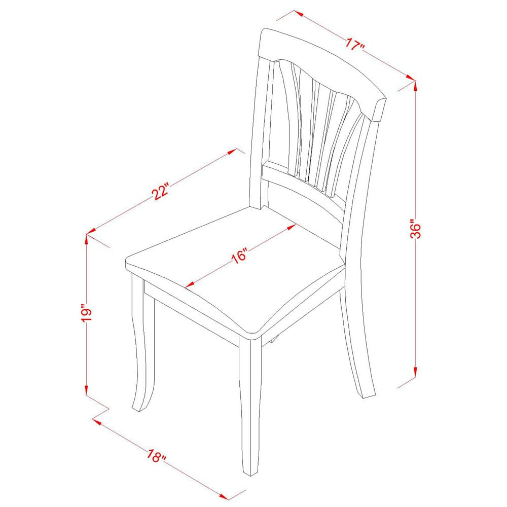 MZAV5-3UT-Q 5 Piece Oak Dining Ensemble with Dropleaf Table and Cushioned Seats