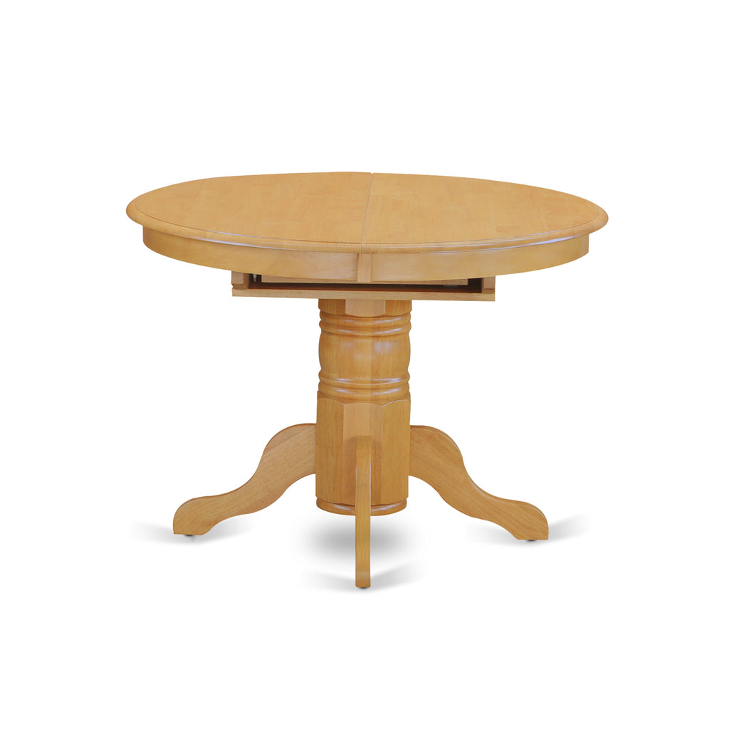 AVBA7-NXG-BA 7-Piece Dining Collection with Oval Extendable Table & 6 Fabric Chairs in Oak, 42x60 Inch