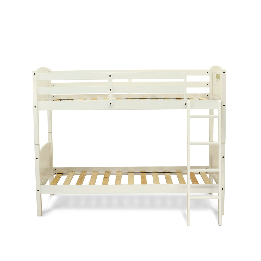 AYB-07-C Albury Twin Bunk Bed Crafted in Sleek White Finish Perfect for Kids