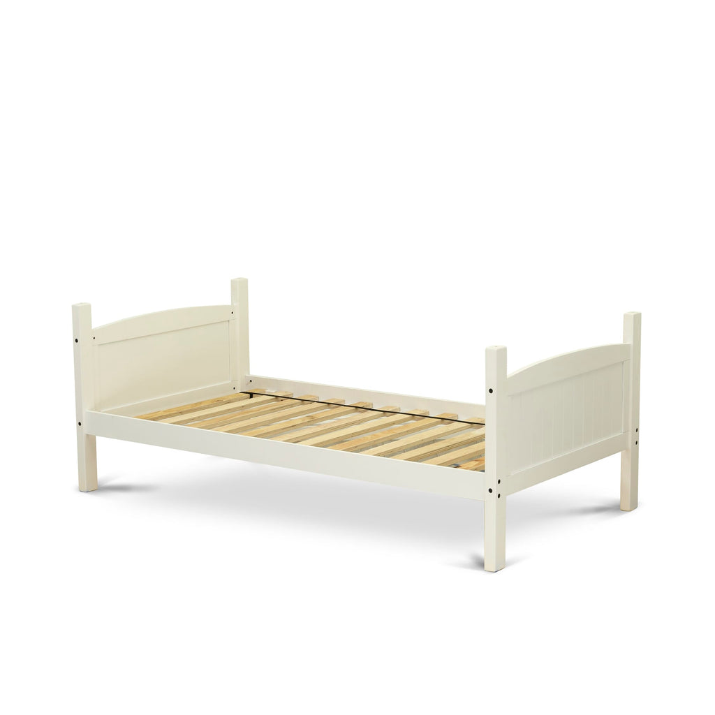 AYB-07-C Albury Twin Bunk Bed Crafted in Sleek White Finish Perfect for Kids