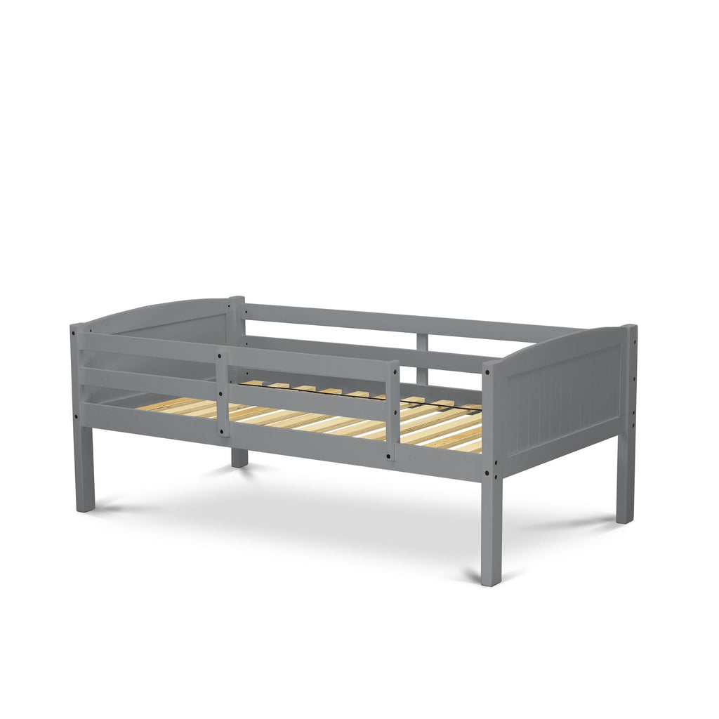 AYB-0Z-9 Stylish Gray-Finished Twin Bunk Bed with Modern Albury Design