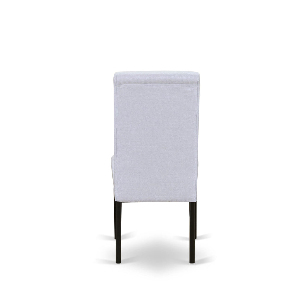 LABA7-I9-5B Exquisite 7-Piece Dining Collection with Expanding Table and Six Parsons Seats, Exchangeable Backdrop
