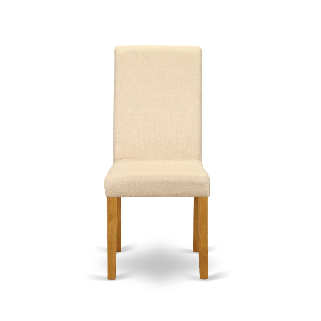 AVBA7-NXG-BA 7-Piece Dining Collection with Oval Extendable Table & 6 Fabric Chairs in Oak, 42x60 Inch