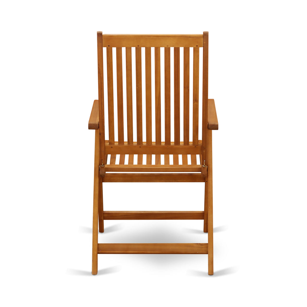 CMCZN7P1 Enhancing Garden Ambiance with a 7-Piece Dining Set Featuring Adjustable Chairs and Sturdy Wood Table
