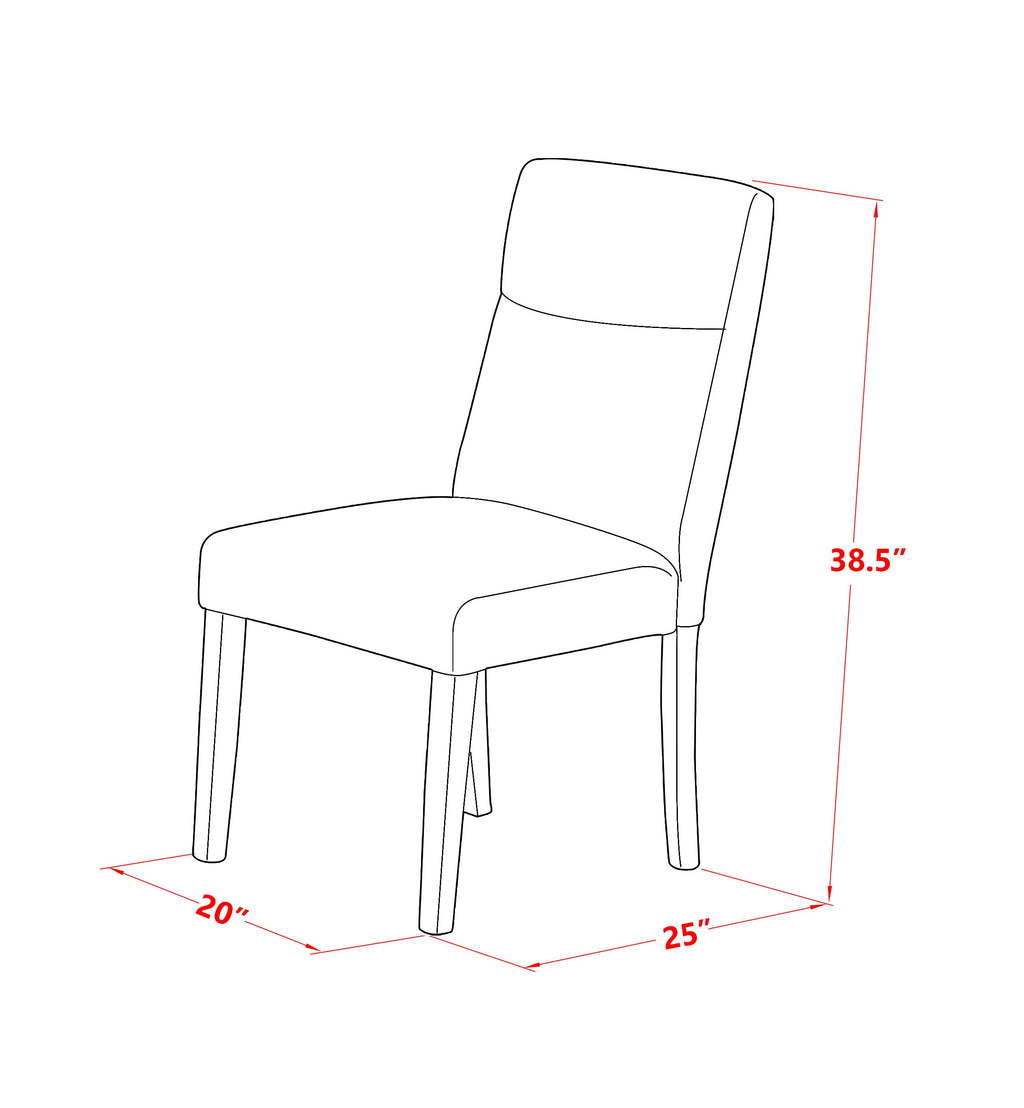 3-Piece Dining Set Compact Table & Two Chairs,  NDBE3-B6M-Y8, For Cozy Kitchens