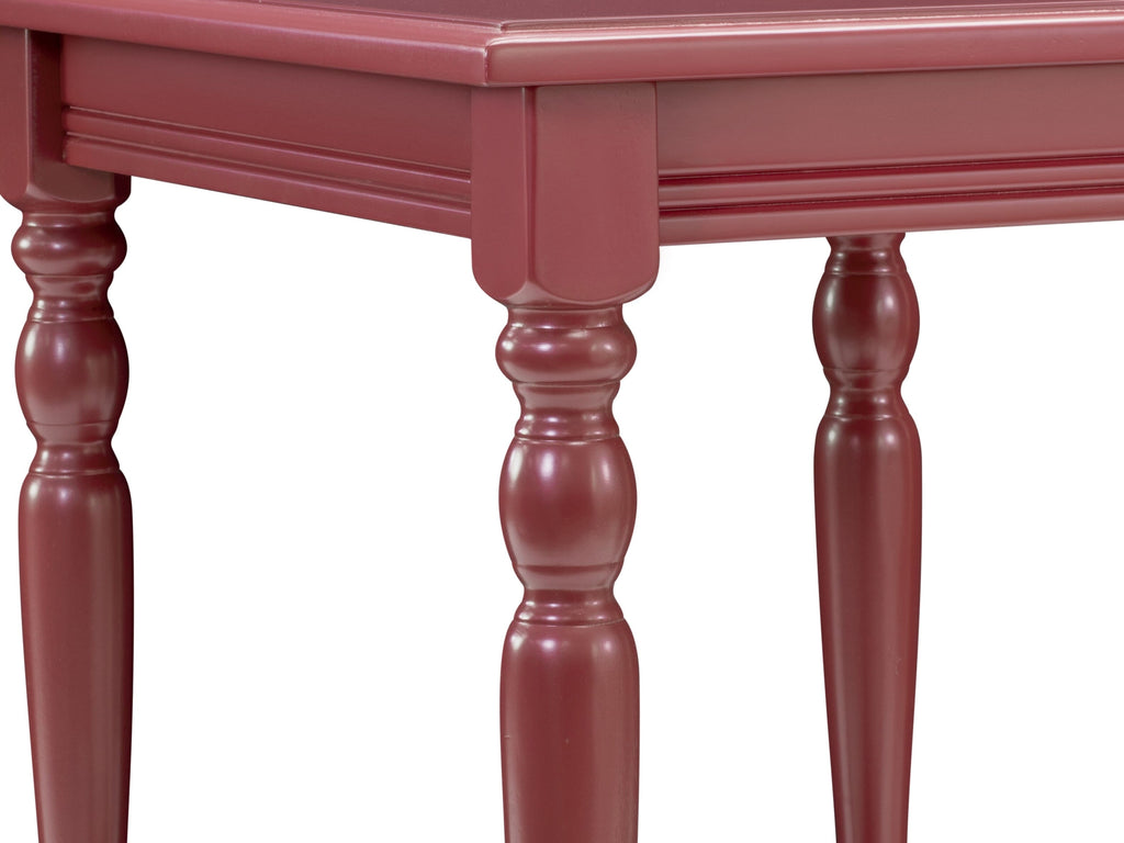 BF-13-F6 Burgundy Bedford End Table Modern Night Stand with Open Storage Shelf 16x20 for Bedrooms