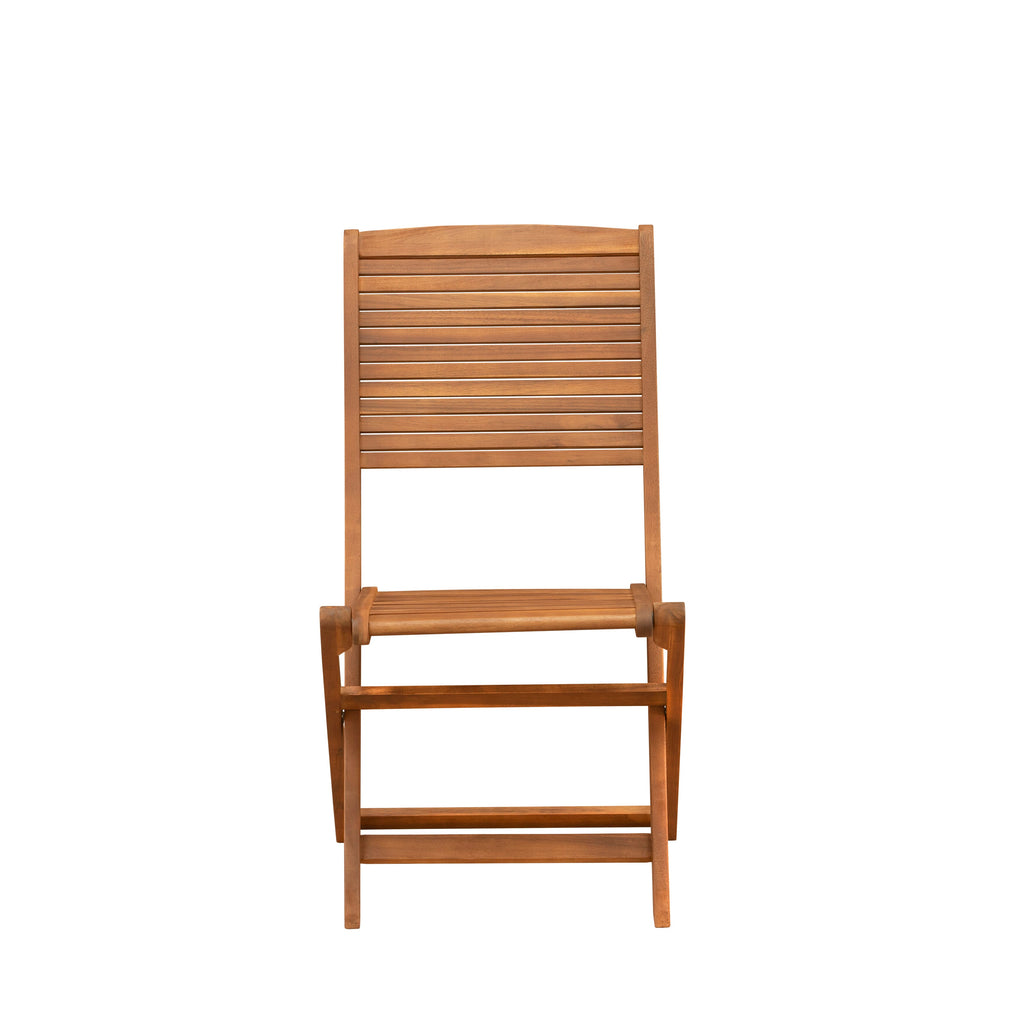 5-Piece Outdoor Dining Set with Folding Chairs - CMFM5J9GB