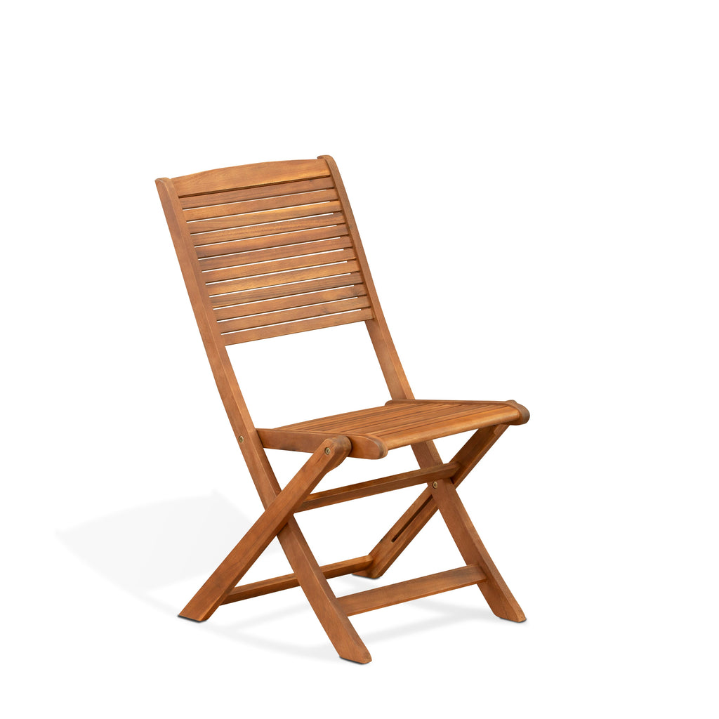 5-Piece Outdoor Dining Set with Folding Chairs - CMFM5J9GB