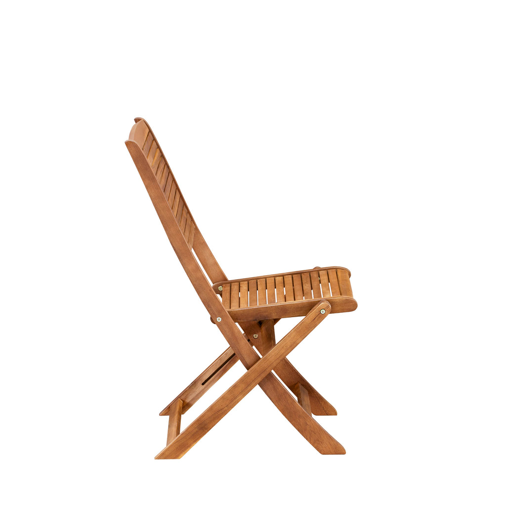 5-Piece Outdoor Dining Set with Folding Chairs - CMFM5J9GB