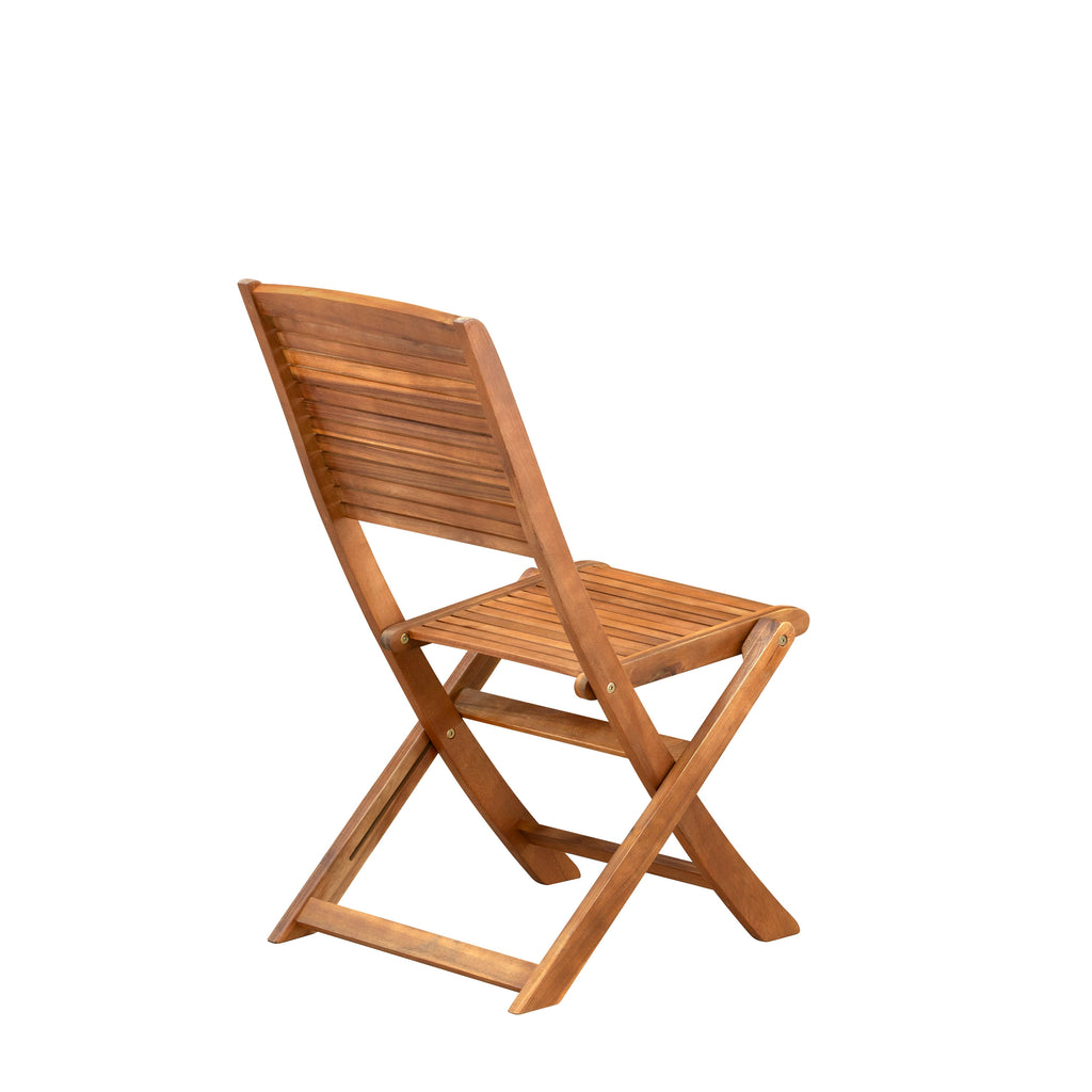 5-Piece Outdoor Dining Set with Folding Chairs - CMFM5J9GB