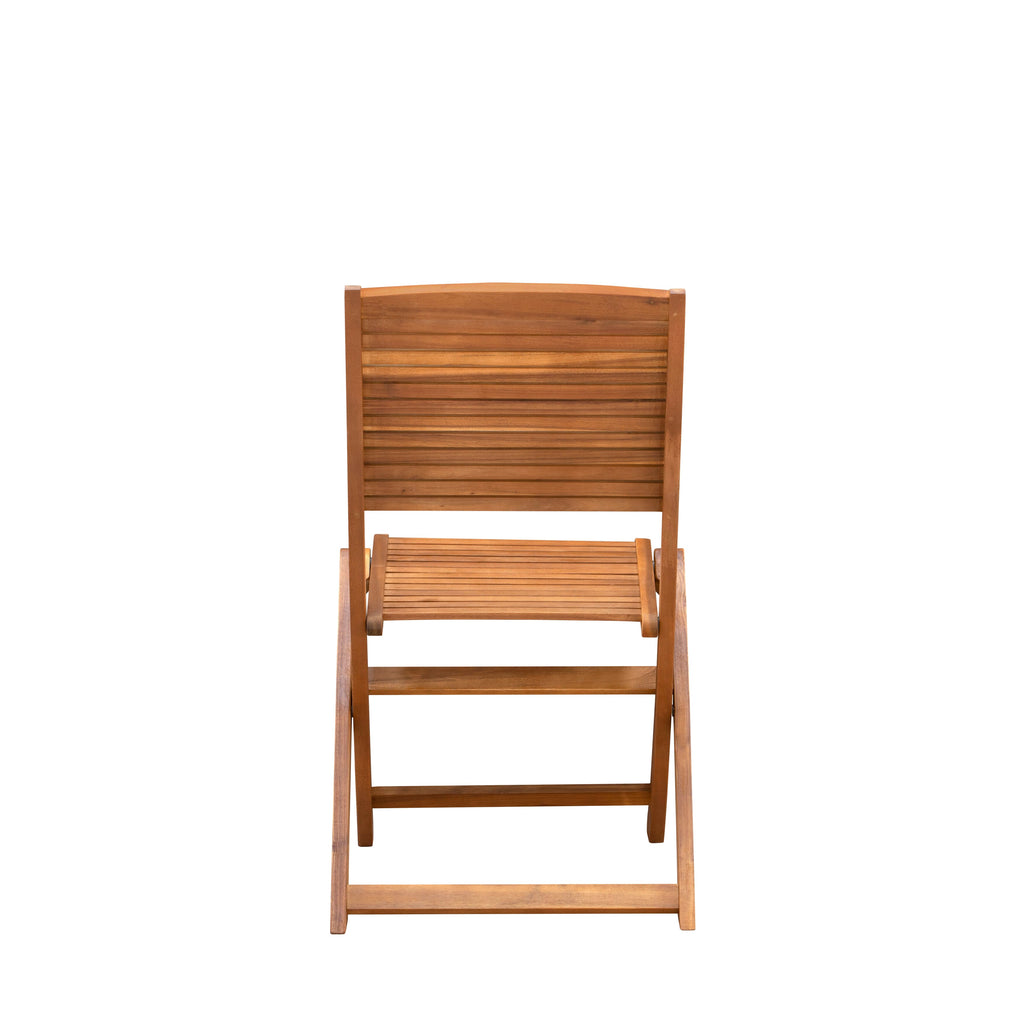 5-Piece Outdoor Dining Set with Folding Chairs - CMFM5J9GB