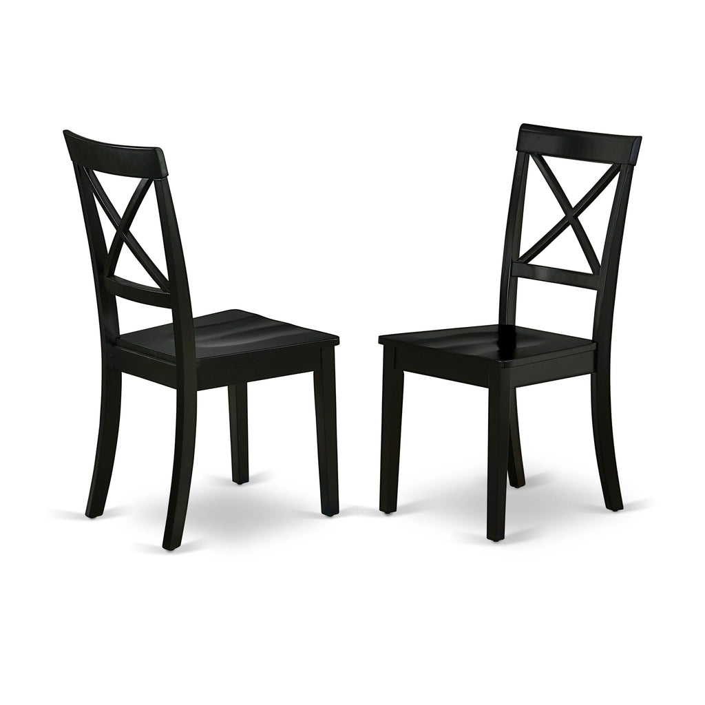 WEBO7-R4P-P Modern 7-Piece Dining Set Featuring Expandable Table with Leaf & 6 Comfortable Chairs