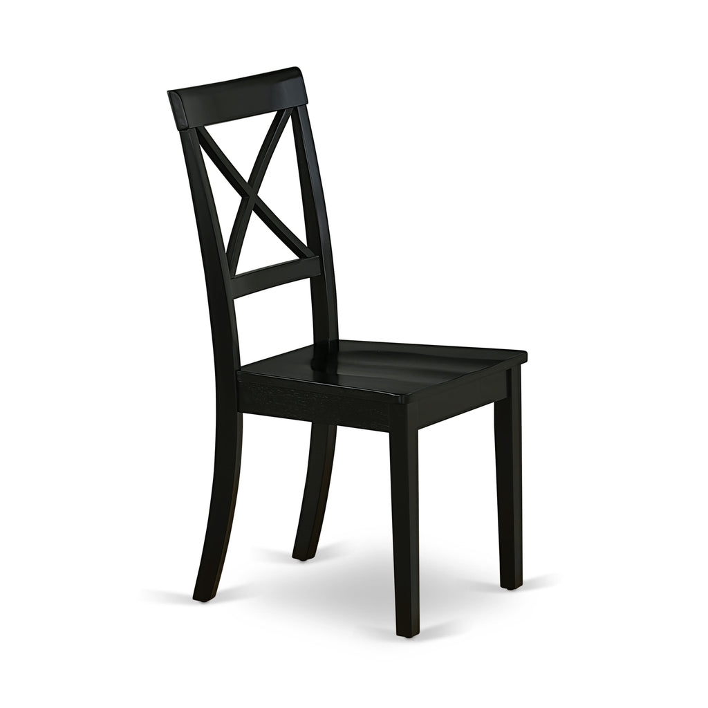 WEBO7-R4P-P Modern 7-Piece Dining Set Featuring Expandable Table with Leaf & 6 Comfortable Chairs