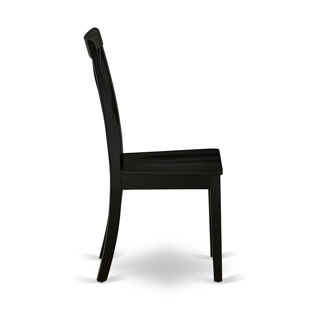 WEBO7-R4P-P Modern 7-Piece Dining Set Featuring Expandable Table with Leaf & 6 Comfortable Chairs