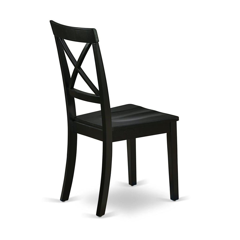 WEBO7-R4P-P Modern 7-Piece Dining Set Featuring Expandable Table with Leaf & 6 Comfortable Chairs