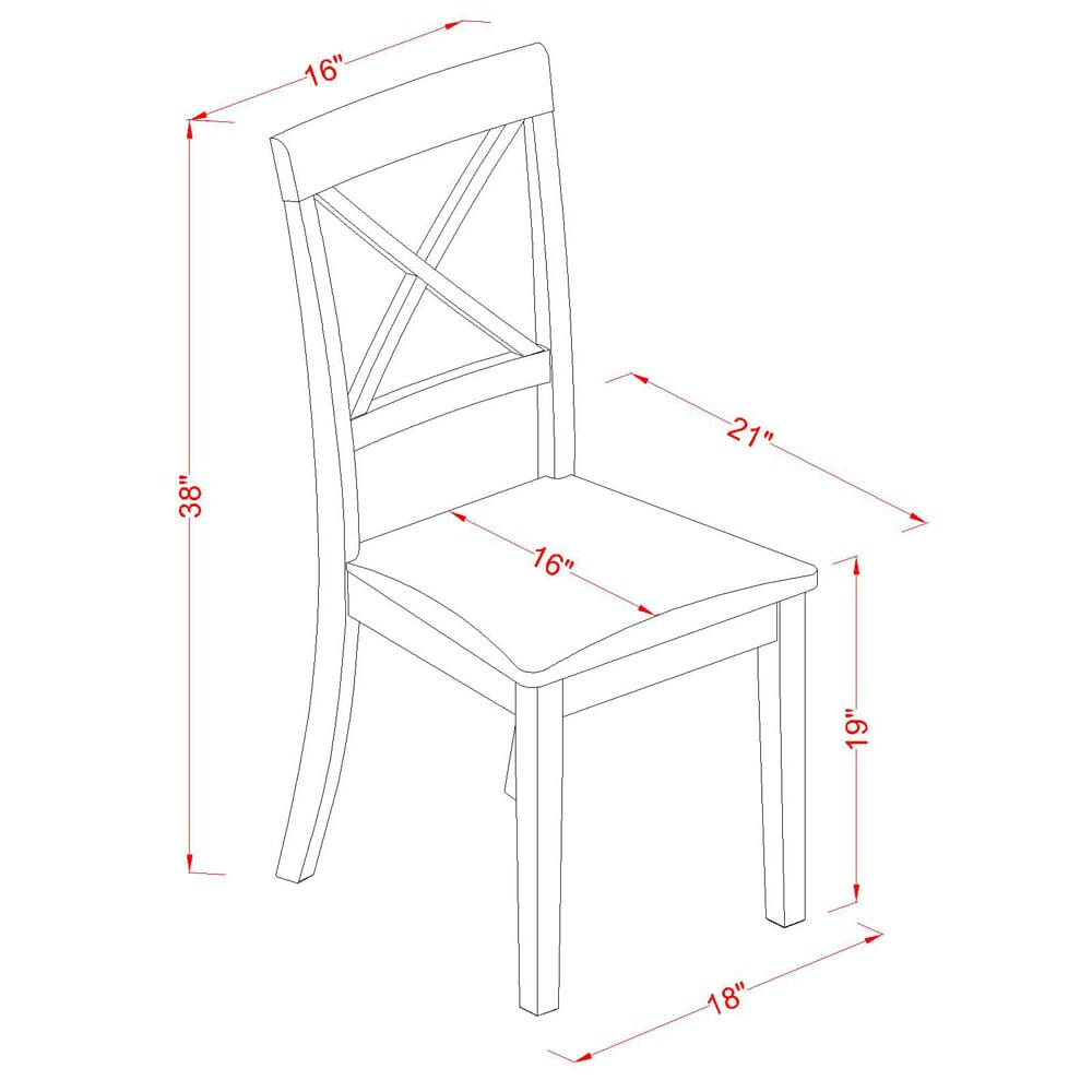 PFBO5-U6O-N 5-Piece Butterfly Leaf Dining Set Square Table & 4 Upholstered Chairs for Cozy Meals, 54 Square, Cappuccino Finish