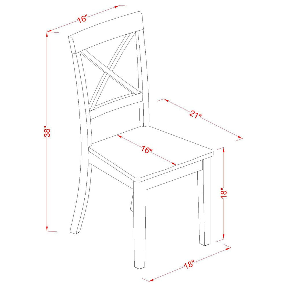PFBO7-5EY-1 Elegant 7-Piece Dinette Ensemble with Expanding Butterfly Table and Six Chairs, Rich Cappuccino Finish