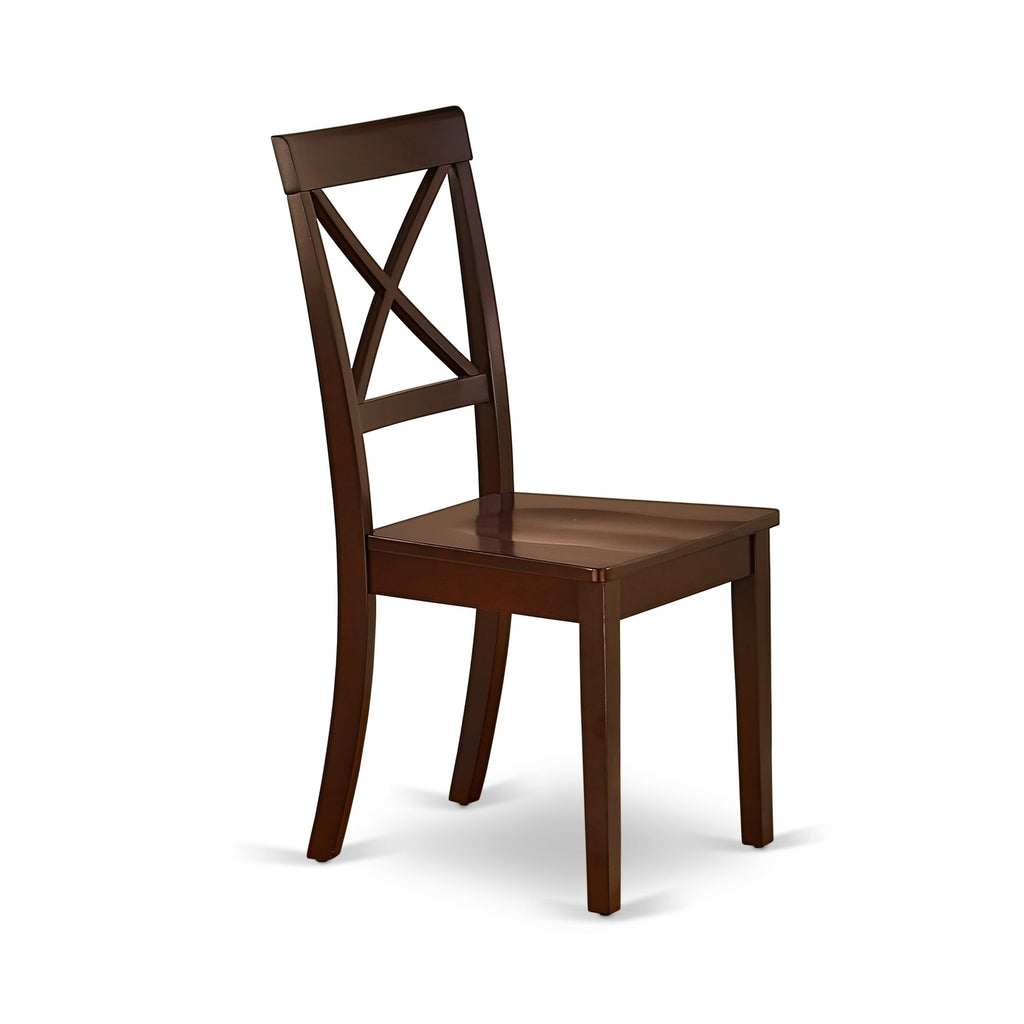 CABO7-HF9-G Mahogany 7-Piece Rectangle Dining Ensemble with 6 Chairs for Elegant Meals