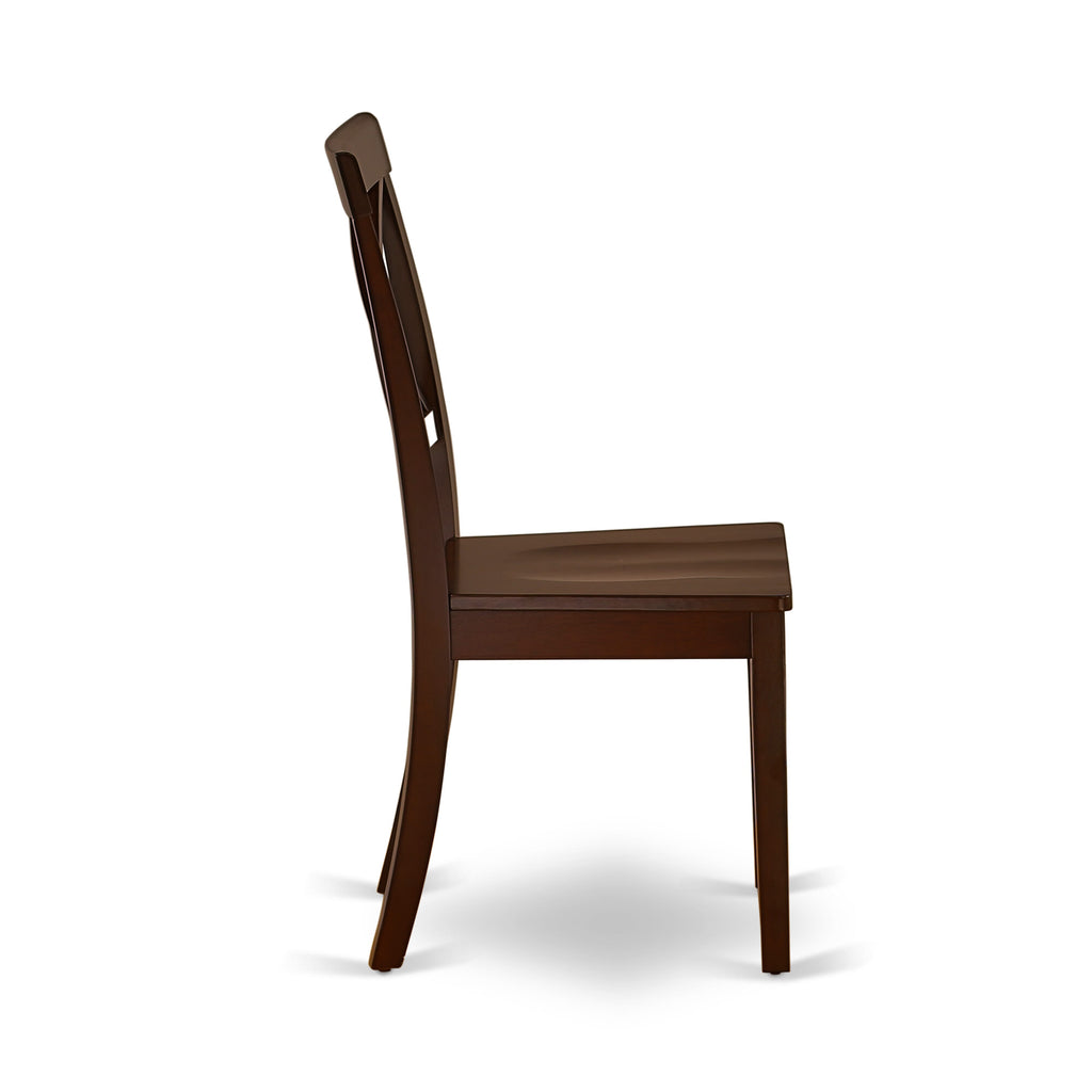 CABO7-HF9-G Mahogany 7-Piece Rectangle Dining Ensemble with 6 Chairs for Elegant Meals