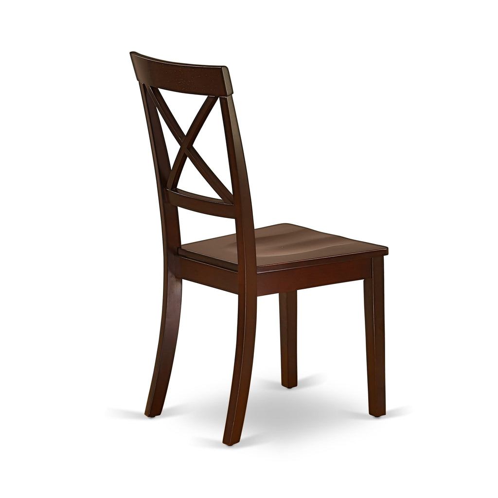 CABO7-HF9-G Mahogany 7-Piece Rectangle Dining Ensemble with 6 Chairs for Elegant Meals