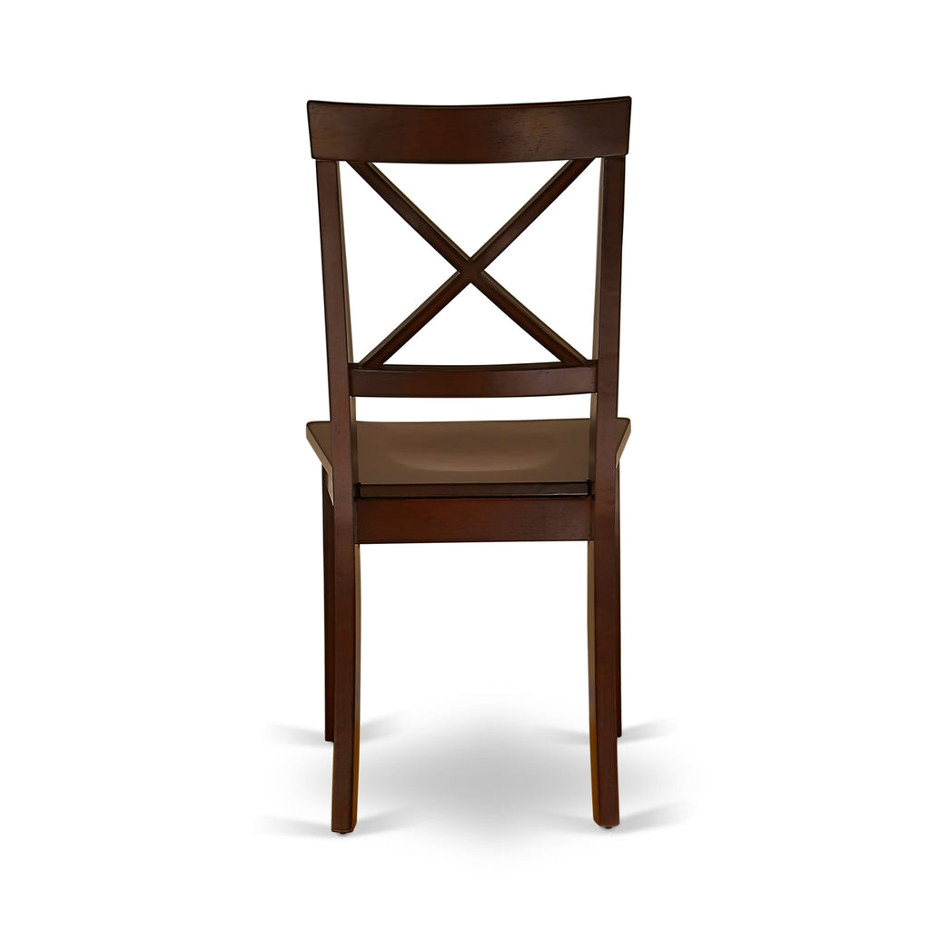 CABO7-HF9-G Mahogany 7-Piece Rectangle Dining Ensemble with 6 Chairs for Elegant Meals