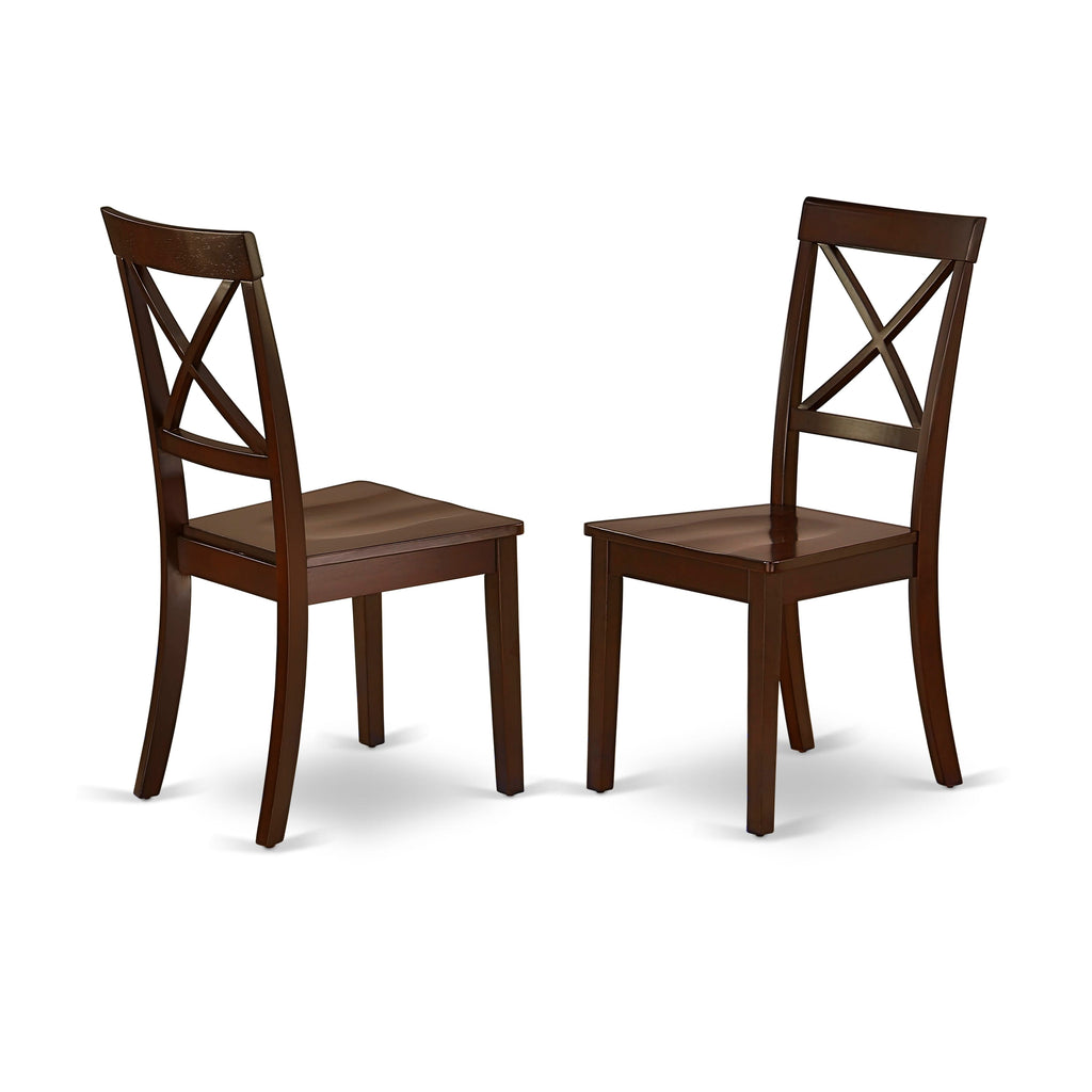 CABO7-HF9-G Mahogany 7-Piece Rectangle Dining Ensemble with 6 Chairs for Elegant Meals