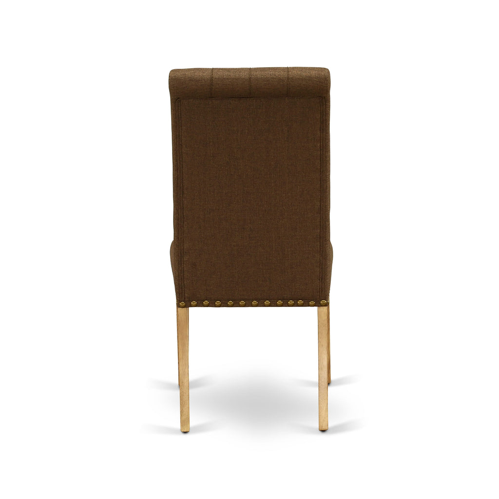 Explore Cozy CABR5-0TI-FJ 5 Pc Dining Suite with Rectangle Table & Upholstered Chairs - Elegant Oak Finish
