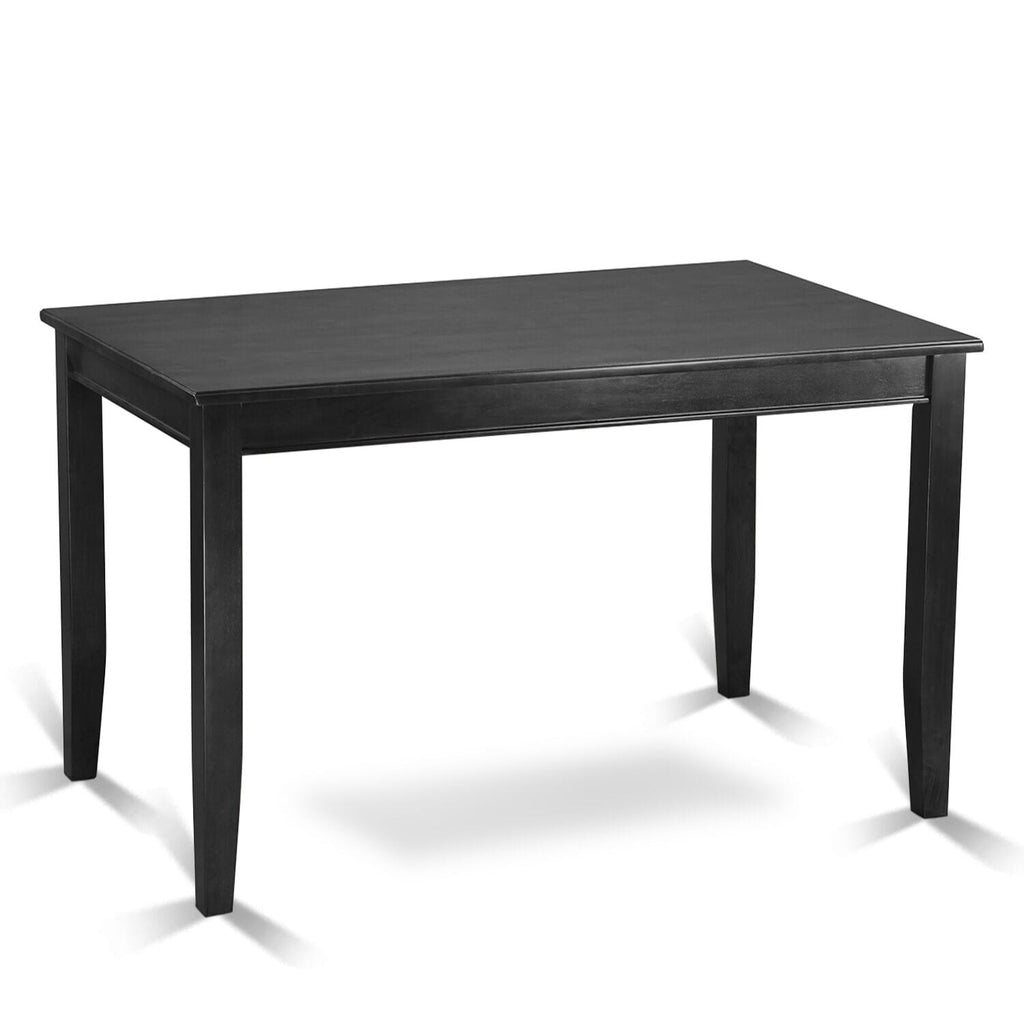 Chic BUT-B71-4 Elevated Buckland Rectangular Table for Compact Areas, 30x48 Inches, Sleek Black Finish