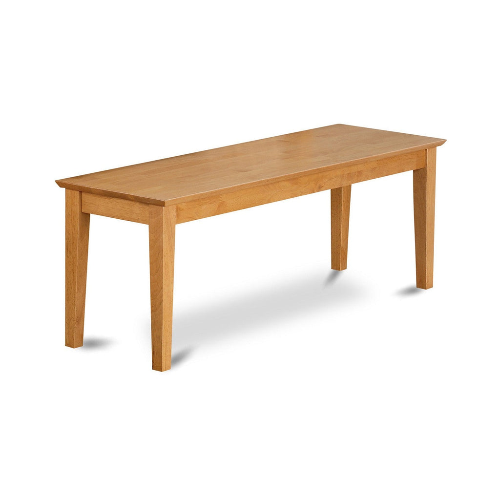 CAAN57-ROB-X 5 Pc Contemporary Dining Ensemble W/ Rectangular Table, 2 Padded Chairs & 2 Benches, 36x60, Rustic Oak