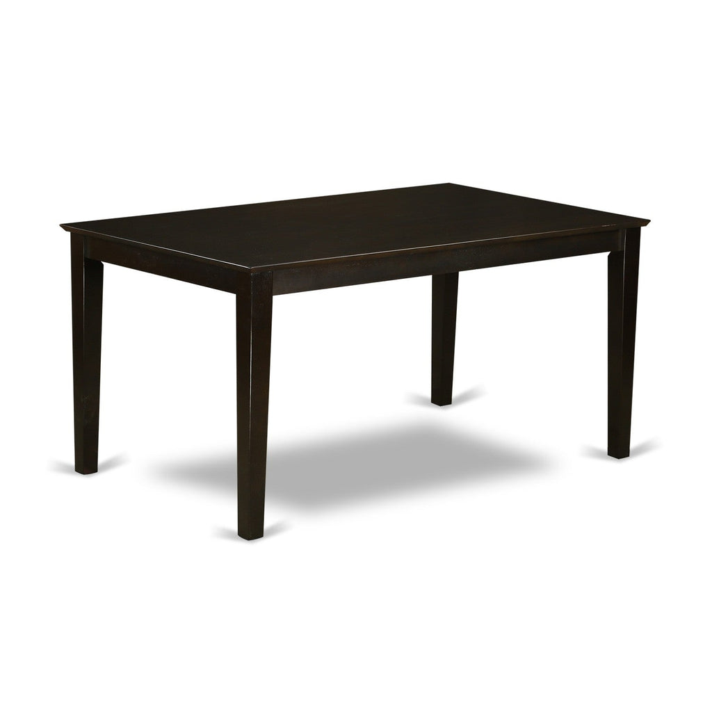 CAAN5-11O-CL 5-Piece Cappuccino Dining Ensemble Rectangular Table & 4 Faux Leather Seats 36x60