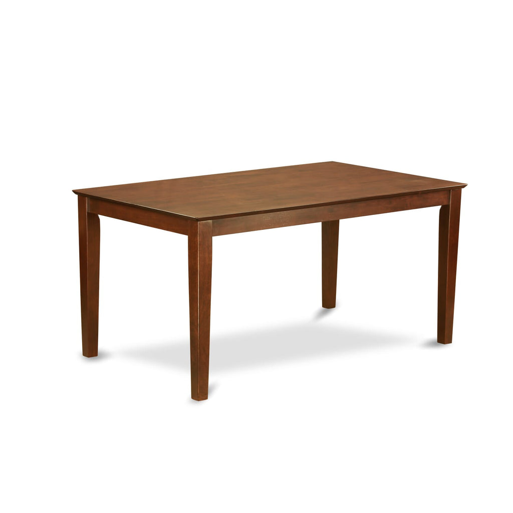 CADA6-8OH-Q Sophisticated 6-Piece Dining Collection with a Rectangular Table, 4 Upholstered Chairs, and Bench, 36x60 Mahogany