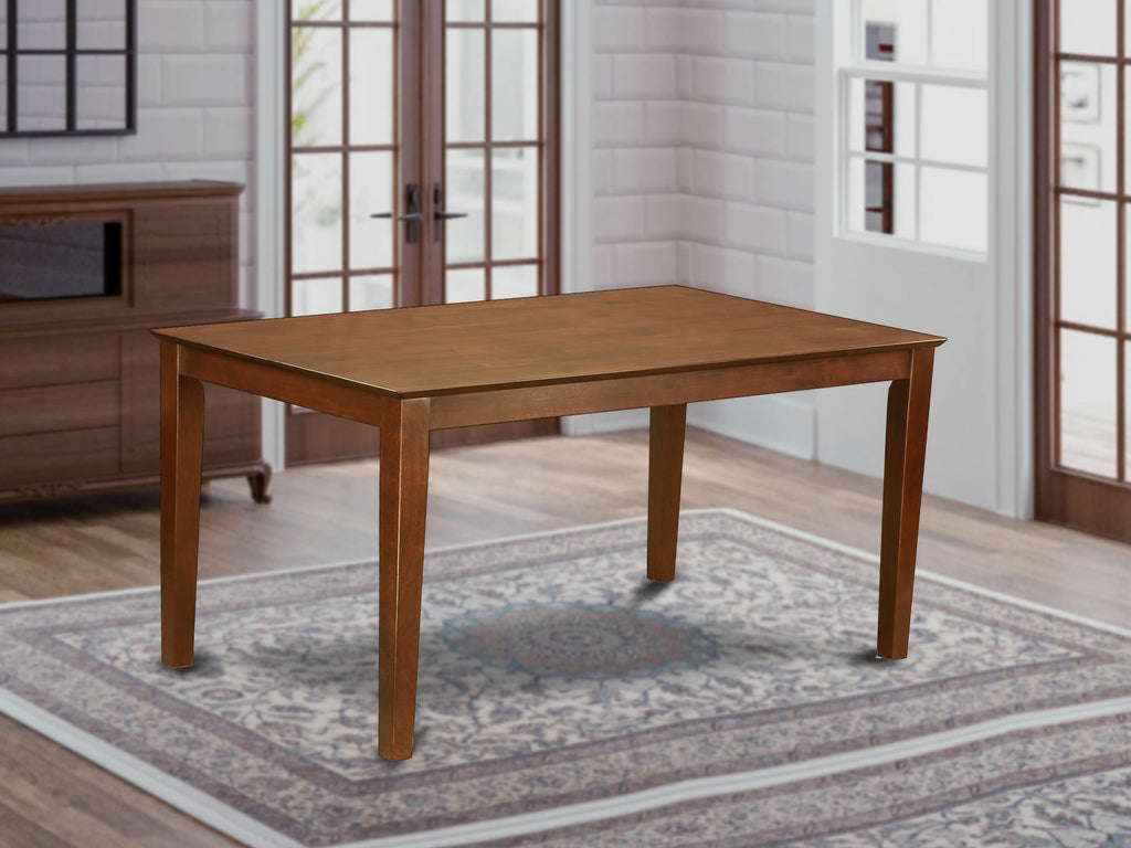 CAT-M6T-N Elegant Mahogany Dining Table with Sturdy Legs & Rectangular Top, 36x60 Inches