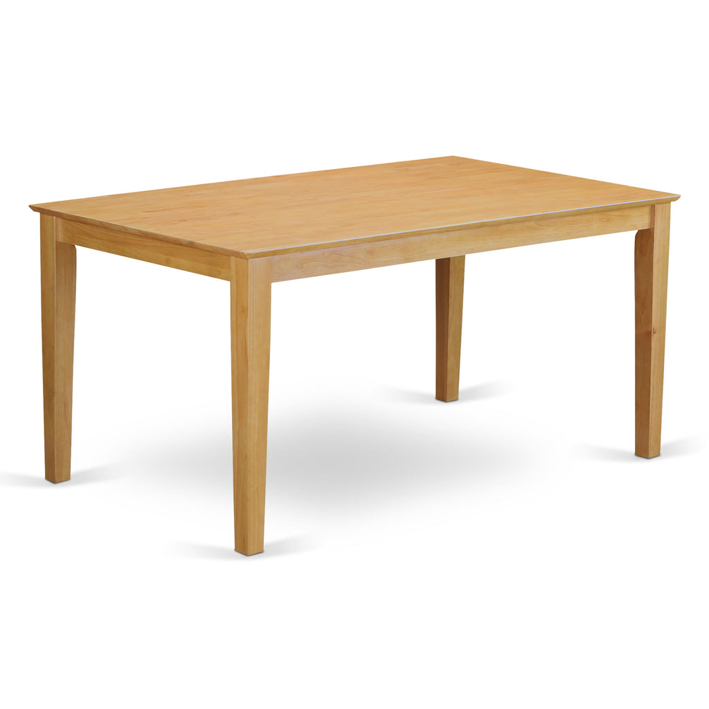 CAAV5-AKN-B Elegant 5-Piece Dining Set with Oak Finish Table & Upholstered Chairs 36x60