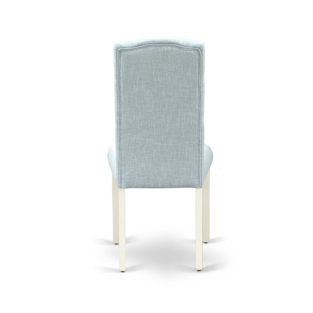 WECE5-PSM-RJ 5-Piece Rectangle Dining Set with Fabric Seats and Butterfly Leaf Table