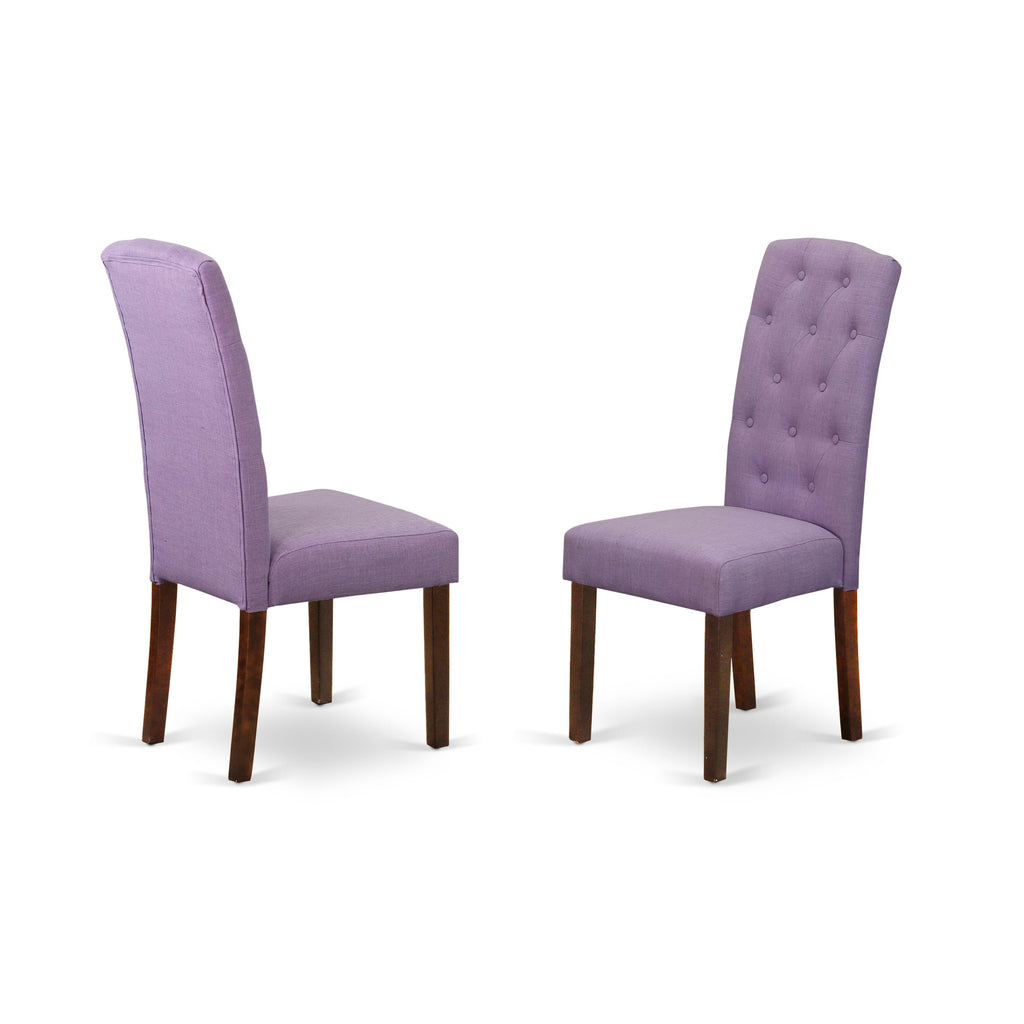 1NDCEA-Z8S-VB 3-Pc Wooden Dining Set with Rectangular Drop Leaf Table & Linen Fabric Chairs