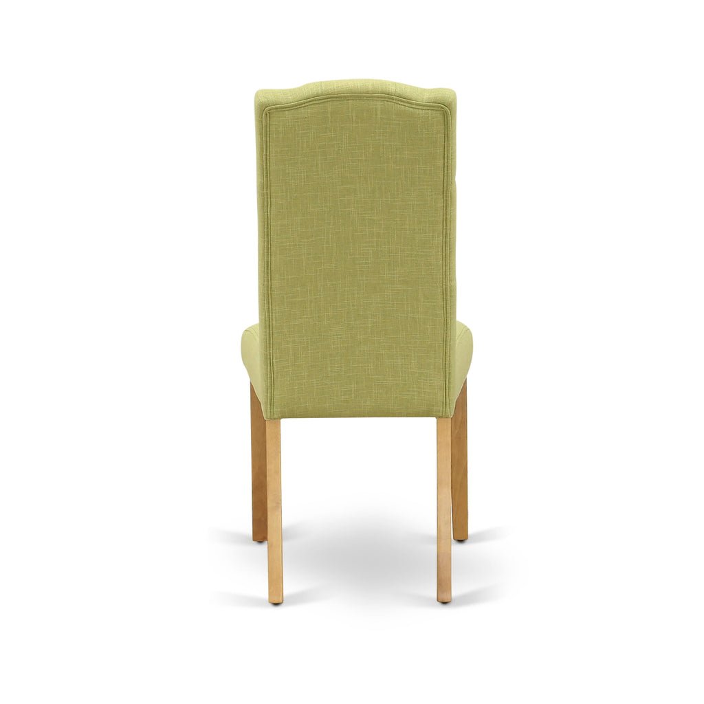 CACE5-9IP-N7 5-Piece Dining Ensemble with Rectangle Table and 4 Linen Chairs in Neutral Hues