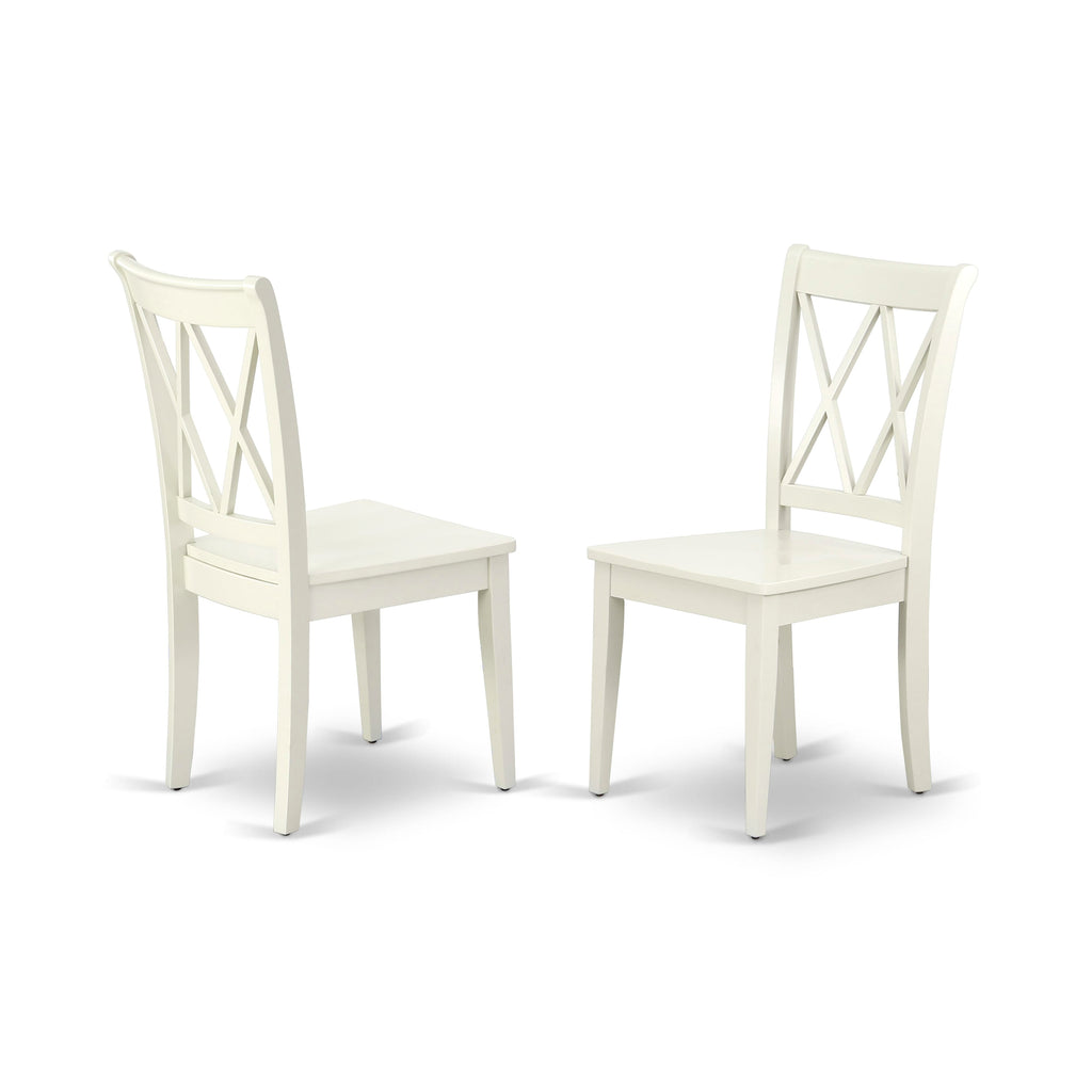 CACL5-OEN-4 5-Piece Dining Set with Rectangle Table and 4 Solid Wood Chairs for Kitchen or Dining Room