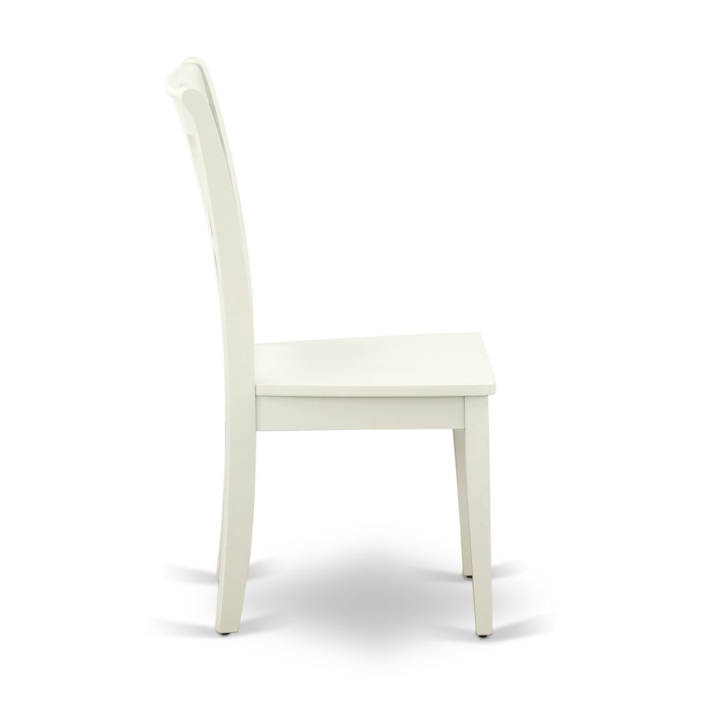 Discover Chic Seating with CLC-L66-B Double Cross Back Dining Wood Chairs, Set of 2 in Elegant Linen White